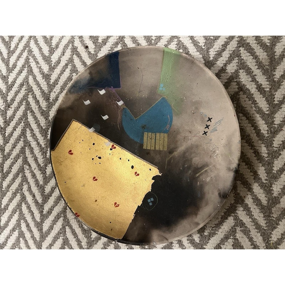 HALL CARLSON,Vintage Abstract Raku‎ Studio Art Pottery  Signed and Dated 1985